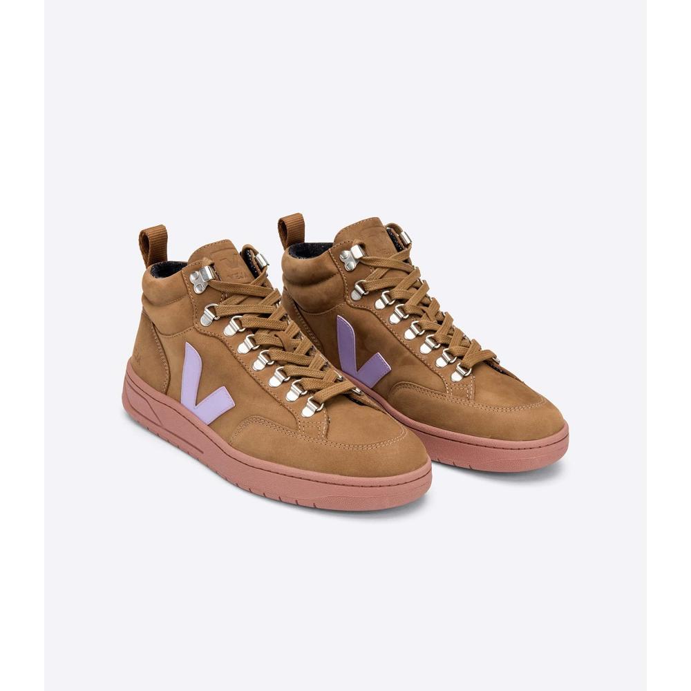 Veja RORAIMA NUBUCK Women's High Tops Coffee | NZ 358LIS